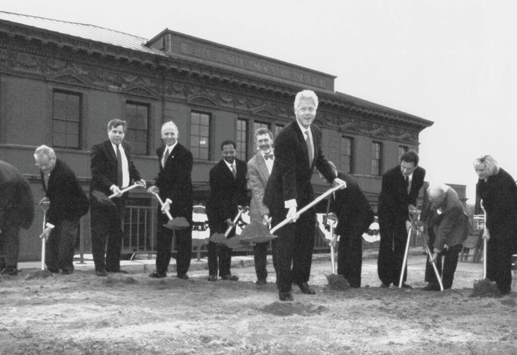 Ground breaking ceremony for the Clinton Presidential Center
